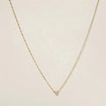 LOZRUNVE 925 Silver Gold Vermeil Mix Two Design Chain Delicate Crystal Necklace Choker Women