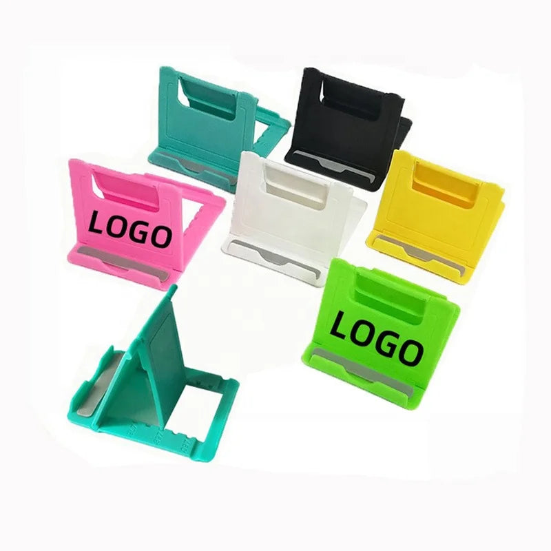 Cheap Custom Plastic Folding Lazy Mobile Phone Stand Desktop Adjustable Tablet PC Holder