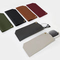 Cheap Soft Package PU Material Glasses Case Eyewear Pouches Sunglasses Bag with Snap Button