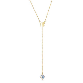 Wholesale Minimalist 60CM Grade D 1ct Moissanite Pendant Necklaces 925 Sterling Silver Simple Ice Out Moissanite Jewelry Women