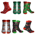 Wholesale Custom Knitted Floral Women's Fuzzy Knee-Length Socks with Cuff Logo Funny Christmas Design Daily Use Made to Order