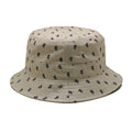 Custom Screen Printing Logo Apricot Unisex Adults Korean Folding Canvas Bucket Hat
