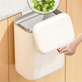 For JOYBOS Creative Kitchen Waste Paper Basket Wall-mounted Plastic Household Toilet Lid for Bathroom and Living Room