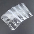Y&G Hot Selling Durable Flexible Sealed PVC Clear Dollar Bill Sleeves Loose Leaf Binder Pocket Cash Stuffing Envelopes A6 A7