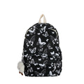 Wholesale Create Full Printing Design Outdoor Shoulder Colorful Schoolbag Korean Girls High Butterfly Print Student Backpack