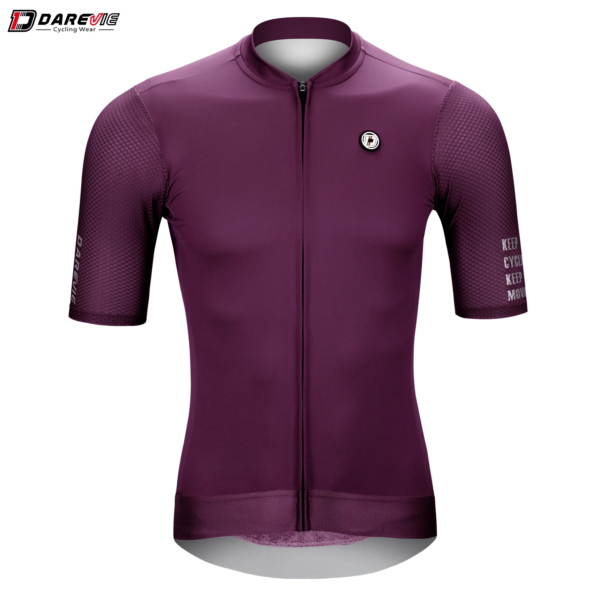 Darevie Men's Lightweight Cycling Jersey Wear Lightweight Summer Anti-UV Breathable OEM Short Sleeve Cycling Jersey