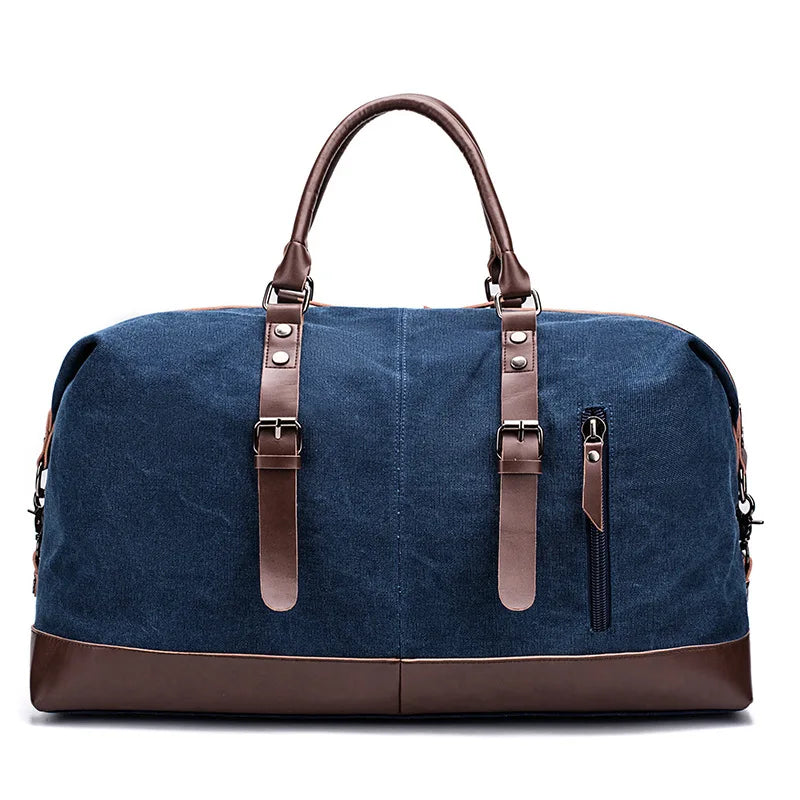 Wholesale Fashionable Design Men Canvas Travel Duffel Bag Custom Large Capacity Canvas Travel Duffel Bag