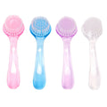 Long Handled Nail Brushes Dust Cleaning Soft Bristled Pipe Brushes with Round Tips and Lids Made of Durable Nylon