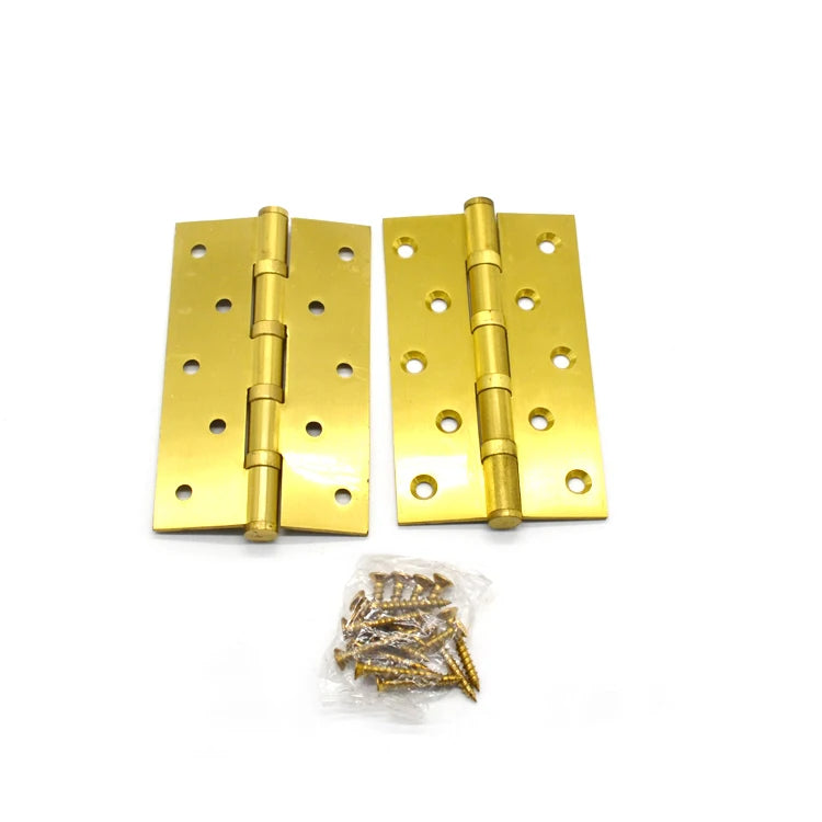 5 Inch Stainless Steel & Iron Ball Bearing Door Hinge with Soft Close Feature for Bathroom Kitchen & Bedroom