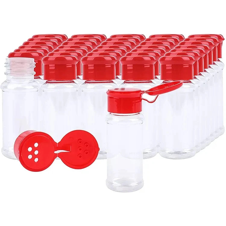 Wholesale 100 Ml Seeds/Seasoning/Condiment Storage Plastic Container Bulk Cheap Plastic Spice Jar With Flip Top