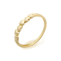 Hand Craft 14K Solid Yellow Gold Wedding Ring Heart Band Rings Custom Women Engagement 14K Gold Jewelry Ring