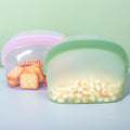 Multiuse Waterproof Ziplock Silicone Bag Food Grade Safe Reusable Stand Fresh Freezer Storage Container for Food & Beverage