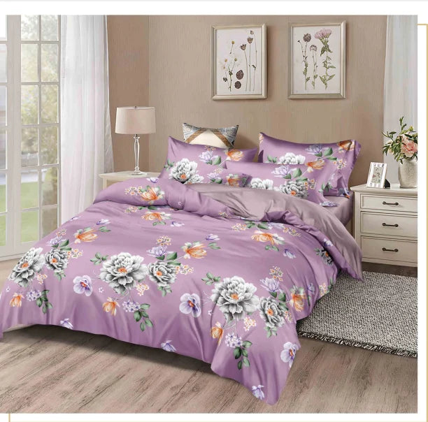 4 Pieces and 3 Pieces New Style  King Queen Double Single Size Cover Set Bad Sheet Cotton Bedding Set