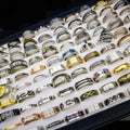 Fashion Hot Sale Cheap Price Wholesale 100 Mix-and-Match Ring Jewelry for Women and Men Stainless Steel Rings