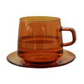 Handmade 100% Hand Blown Borosilicate Glass Cup Customized Color 350ml/12oz Heat Resisting Insulated Novelty Home Restaurant Use