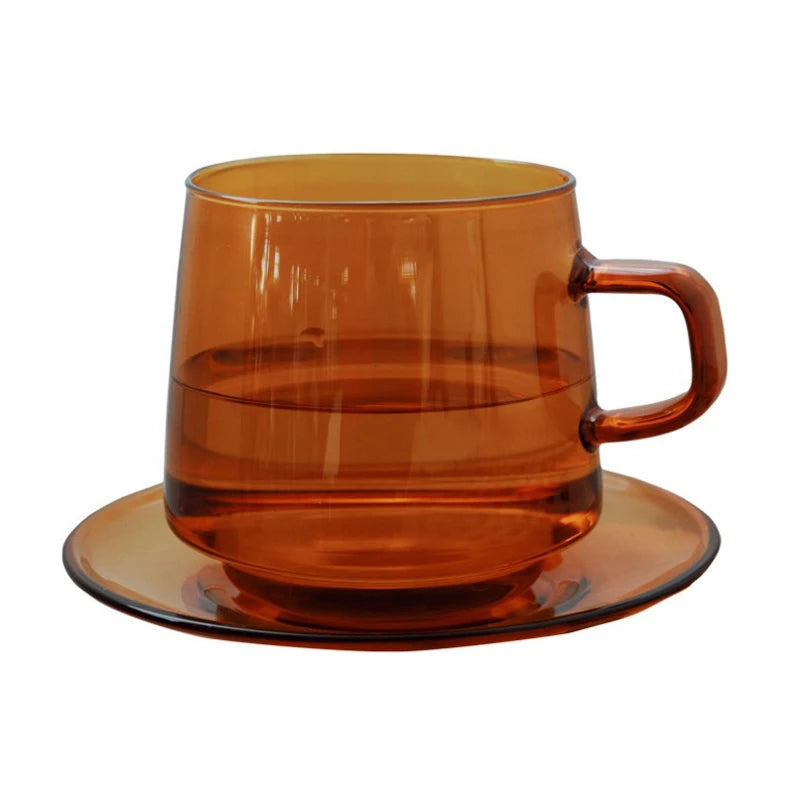 Handmade 100% Hand Blown Borosilicate Glass Cup Customized Color 350ml/12oz Heat Resisting Insulated Novelty Home Restaurant Use