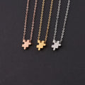 INS Stainless Steel Puzzle Pendant Necklace Mirror Glossy Engraving Cube Puzzle Necklace for Best Friend Must-Have Jewelry
