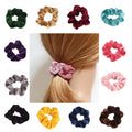 High Elastic Small Quality Soft Velvet Hair Tie Solid Girlshair Accessories Hair Cycle FQ-05B