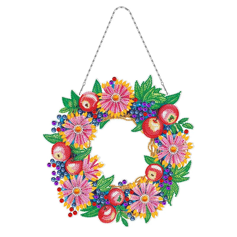 Hot Selling Popular Diamond Painting Wall Hanging Wreath for Wall Decoration Wreath Ring