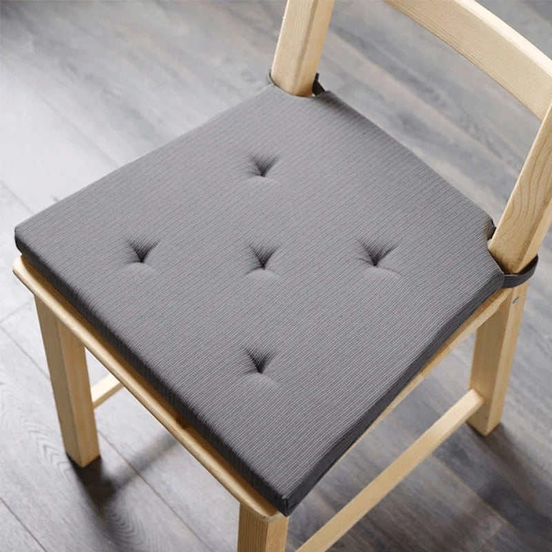 Best Seller Solid Color Chair Cushion Portable With Strap Office Chair Seat Cushion