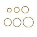 NO Tarnish GF 14K Gold Filled Jump Ring Twisted Shiny Closed for Earring Making Jewelry Findings Accessories