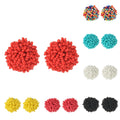 SC Bohemian Colorful Miyuki Seed Beads Earrings Fashion Ball Shaped Handmade Beaded Stud Earrings for Women