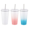 Sublimation Blank Traditional 500ml Stainless Steel Double Walled Vacuum Insulated Thermal Flask Gradient Color Eco-Friendly