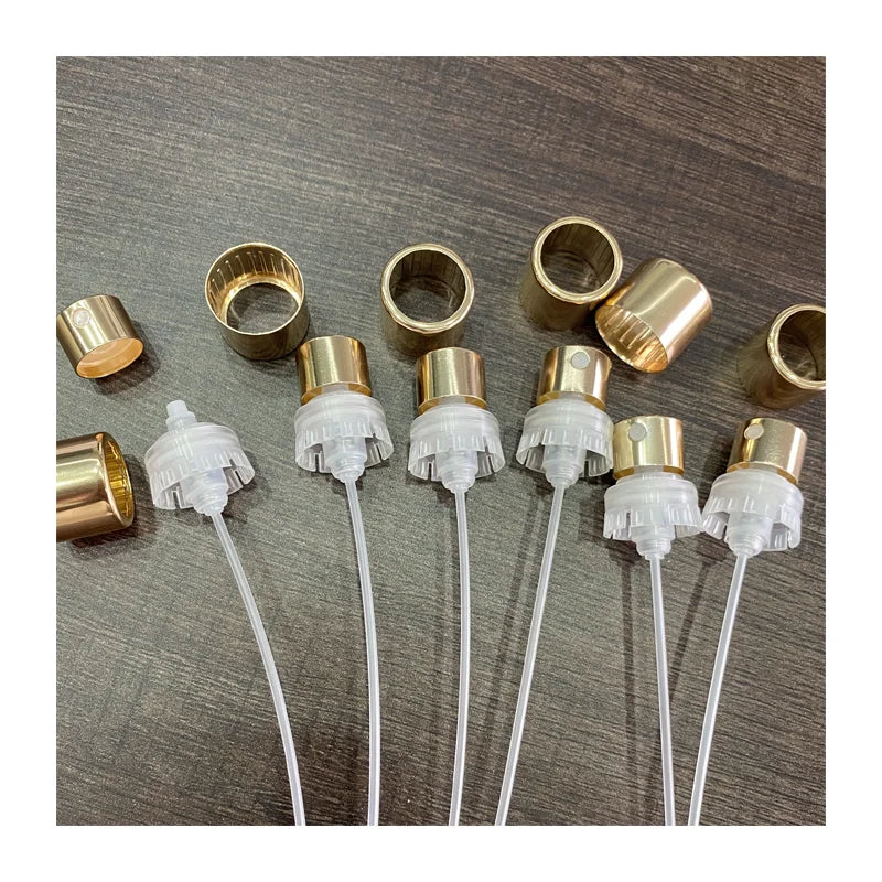 FEA 18mm 20mm Fine Mist Sprayer Reusable Aluminium Perfume Pump Cosmetic Fea 15mm Easy Crimp Pump With Nozzle