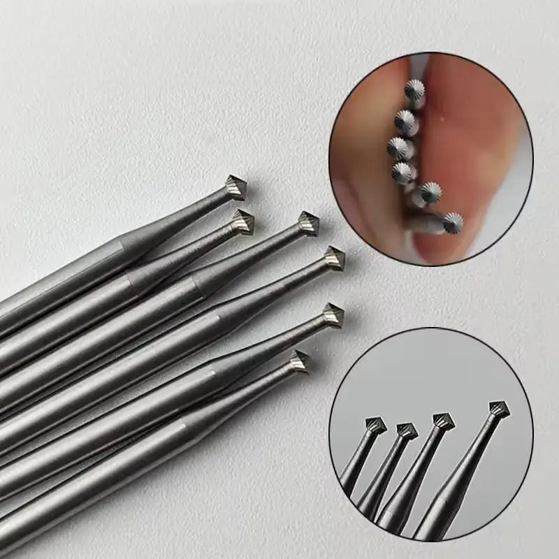 Strong Ostrich HSS Jewelry Burs 90 Degree Graving Lapidary Mini Hart Burs Jewelry Making Diamond Setting Tool Equipment