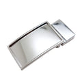 Custom Logo Perfect Polishing Plate Belt Buckle Zinc Alloy Reversible Buckles With Clip Teeth Leather Belt Laminated Buckle