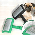 Professional Stainless Steel Pet Hair Brush Custom Size Curved Long Pin Dog Grooming Tool Handle Slicker Brush for Animal Care