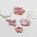 New Design Hand Craved Flower Shape Mother of Pearl Discs Beads Natural Pearl Shell Beads for Jewelry Making