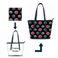 Elegant Luxury Women's Custom Printed PU Tote Bags New Fashion Summer Handbags Water Resistant From Wholesale