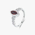 925 Sterling Silver Dinner Party Jewelry High-Fashion Marquise Cut Vintage Rings