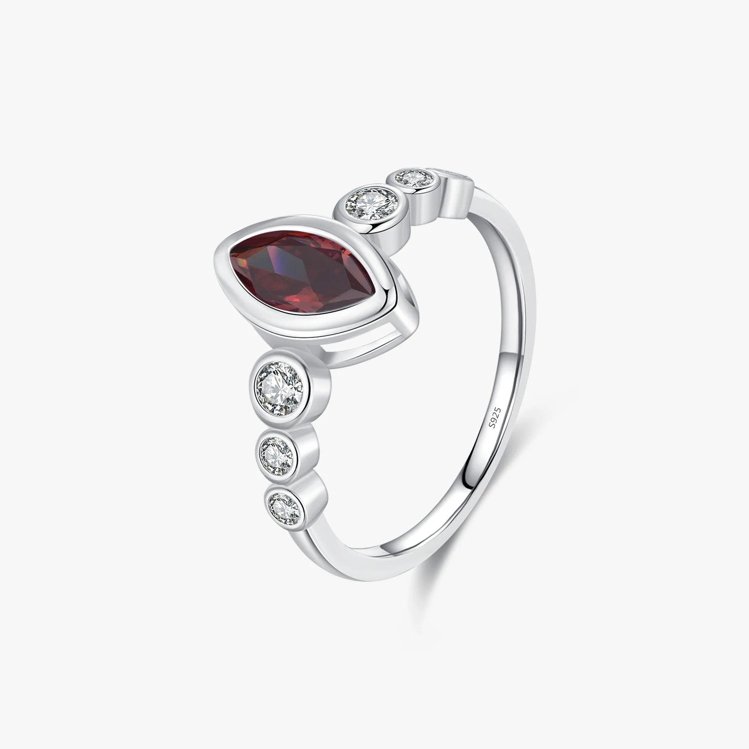 925 Sterling Silver Dinner Party Jewelry High-Fashion Marquise Cut Vintage Rings