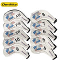 Devikka OEM Factory Waterproof PU Leather Funny Animal Design White Lightweight Custom Logo Golf Driver Iron Head Covers Set