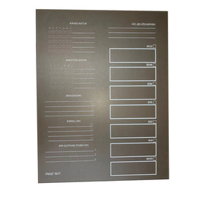 Wholesale Customized Colored or Transparent Acrylic UV Printing Calendar Durable Frameless Monthly Wall Acrylic Schedule