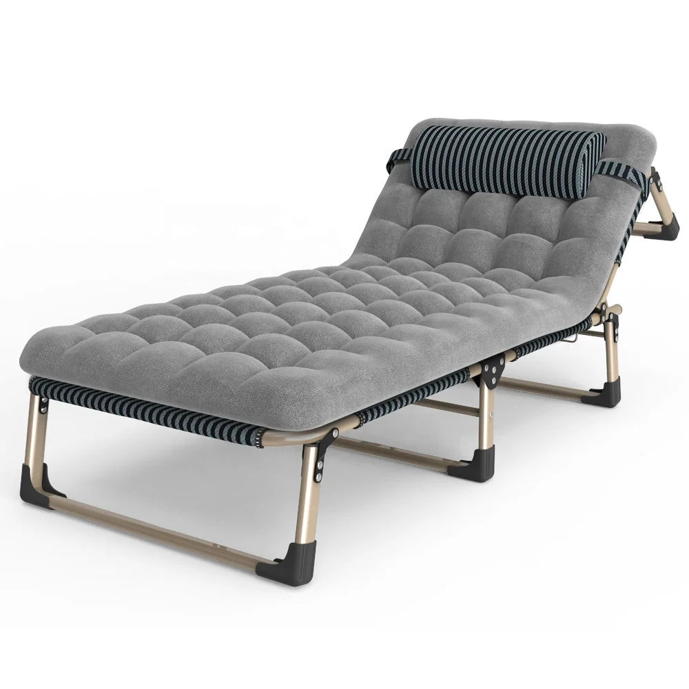 Multifunctional Portable and Folding Large Size 193*68*28 cm Single Bed with Soft Mattress