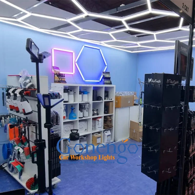 Indoor Lighting Supermarket Lights Barber Gym Office Hexagon Decorative Led Smoke Shop Lights