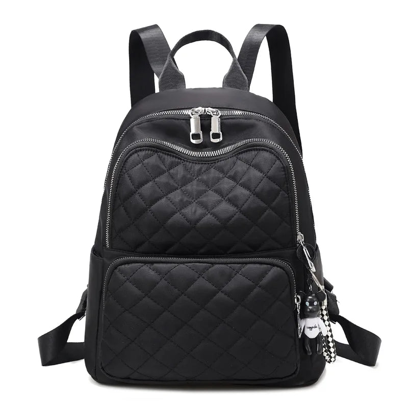 Wholesale Oxford Cloth  PU New Korean Fashion Casual Travel Embroidery Plaid Outdoor Women Back Pack