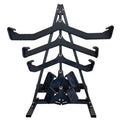 Gym Equipment 5 Piece LAT Cable Attachments Pulldown bar Back Handles Mag Grips Rack