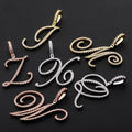 Hip Hop 18k Gold Old English Letters Custom Name A-Z Bling Letter Pendant with Initial  Pendant Necklace 2020 Jewelry