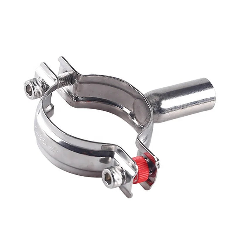 Aohoy Stainless Steel 304 Sanitary Supporter Full Holder Tube Pipe Stand-Off Hanger Clamp Inch Measurement System