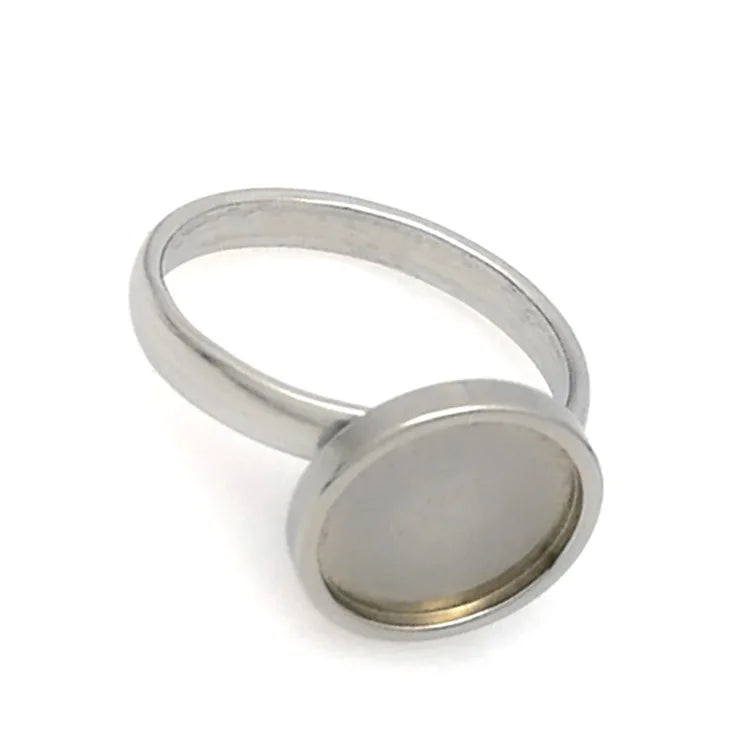 2025 DIY Handmade Accessories Make Jewelry Best-selling Stainless Steel Ring Findings Bottom