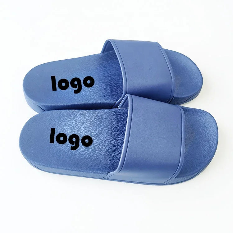 Hotel Wholesale 2022 Printing Unisex Pvc 3D Rubber Slides Slipper Design Blank Slip on Big Size Embossed Custom logo Sandals