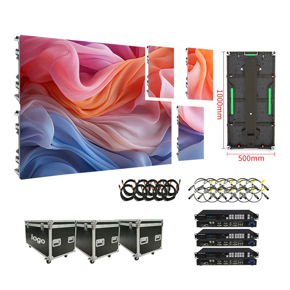 RAYBO P3.91 HD Rental LED Display Screen Waterproof IP65 Suitable for Outdoor Events Performances and Music Festivals