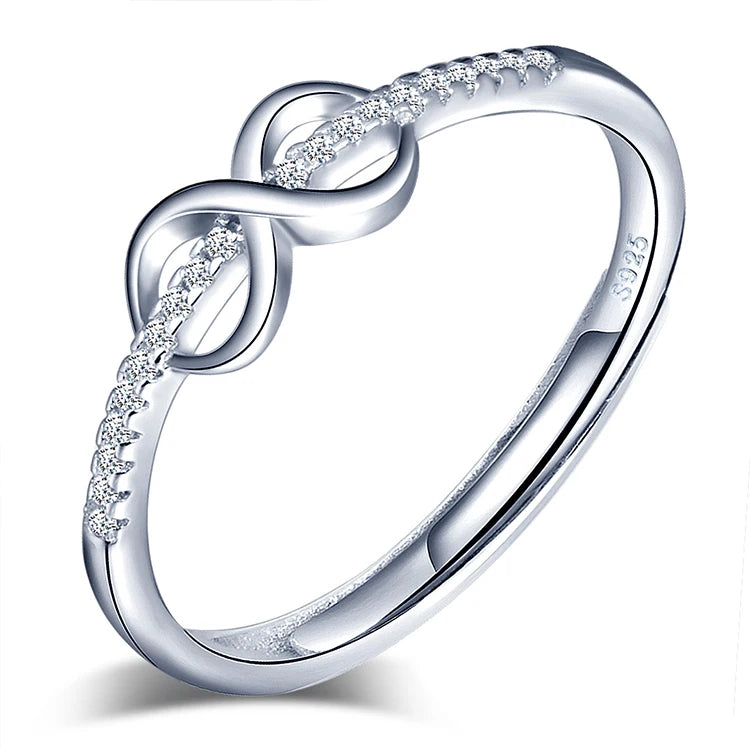 Romantic 925 Sterling Silver Promise Ring for Women Fashionable Jewelry for Wedding Party Anniversary