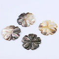 Middled Drilled Mother of Pearl Hand Carved Flower Shell Beads for DIY Jewelry Decorating