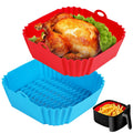 Bpa-Free Non-Stick Silicone Air Fryer Basket and Pot Liner Easy Cleaning for Efficient Cooking and Baking