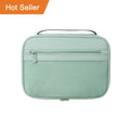 Portable Light Green Data Cable Organizer Bag Polyester Lining for Travel Daily Use Includes Chargers Cable Storage Features